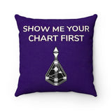 I'M NOT LAZY, I'M A PROJECTOR. GOOGLE IT! & SHOW ME YOUR CHART FIRST Faux Suede Double-Sided Square Pillow - Foxy5D