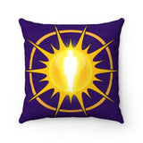 RADIANTLY ME MANDALA AFFIRMATION Faux Suede Double-Sided Square Pillow - Foxy5D