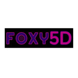 BLACK Foxy5D Bumper Stickers - Foxy5D