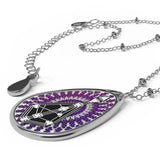 Sacred Human Design Oval Necklace - Foxy5D
