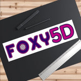 WHITE Foxy5D Bumper Stickers - Foxy5D