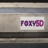 WHITE Foxy5D Bumper Stickers - Foxy5D
